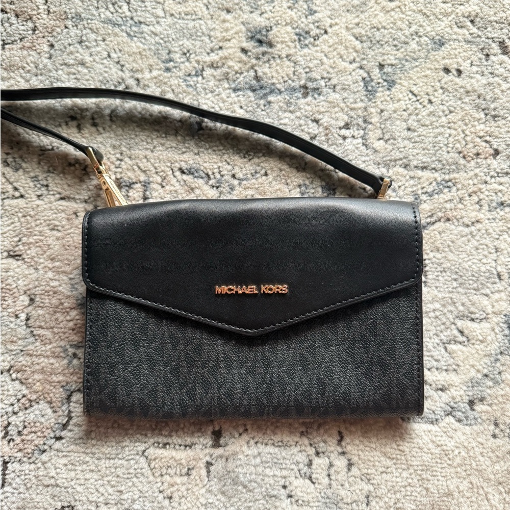 Michael Kors Black Crossbody Wallet Bag